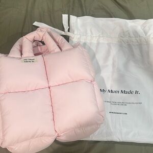🩷 My Mum Made It - PUFFER TOTE BAG - PINK 🩷
